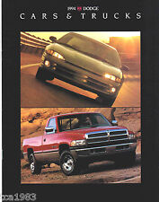1994 Dodge VAN/SHADOW/RAM/VIPER/INTREPID/CARAVAN/DAKOTA Brochure;PickUp Truck