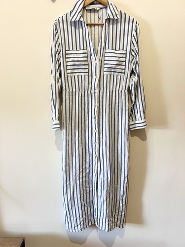 Zara linen blend - blend, stripe