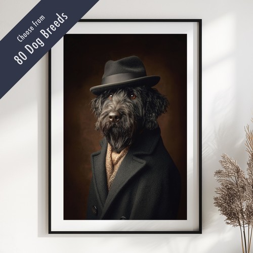 Smartly dressed dog portrait - smartly,