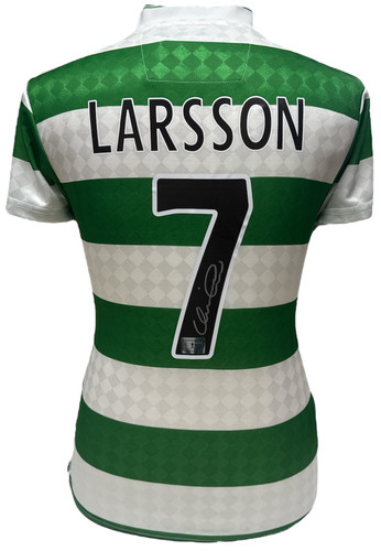 Henrik larsson signed - larsson, glasgow