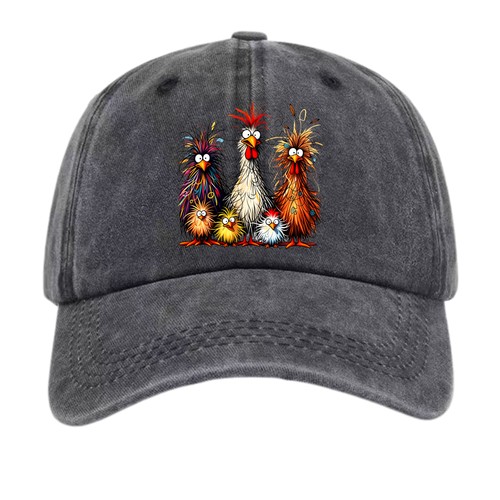 Cute crazy fluffy chicken - crazy,