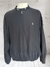 Vintage Ralph Lauren Polo Harrington Bomber Jacket Men’s XL Black Pony Full Zip