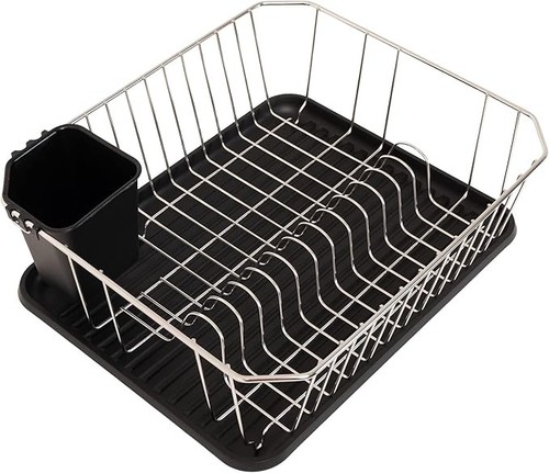 Stainless steel dish - steel, drainer