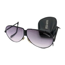 Vintage Ferrari Unusual Multi Folding Sunglasses Black Rim 80's +Case Rare