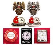 United Badge Selection Munich Remembrance 1958 Flowers of Manchester Gift