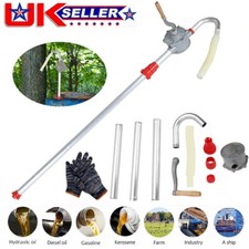 52" Rotary Hand Drum Barrel Syphon Self Priming Pump Diesel Transfer Fuel Oil UK