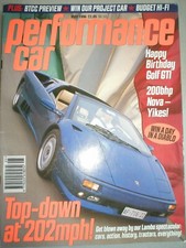 Performance Car May 1996