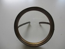 Antique French Clock Bevelled Glass Front Door with Good Hinge - 126mm aperture