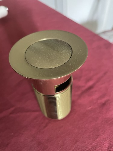 Slotted gold sink waste plug - waste,