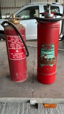1961 Minimax Fire Extinguisher 4CW Red and another fire extinguisher