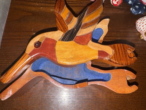 Handcrafted wooden hummingbird - handcrafted,
