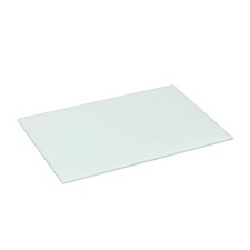 1x White 30cm x 20cm Glass