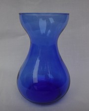 Glass Hyacinth Vase. Blue