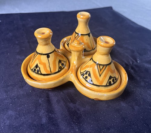 Handmade moroccan clay triple - handmade,
