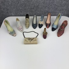 Set Of Ceramic Miniature Shoes