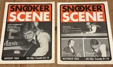 Snooker Scene Magazines x2 In