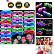 50 Pack LED Glasses Light Up