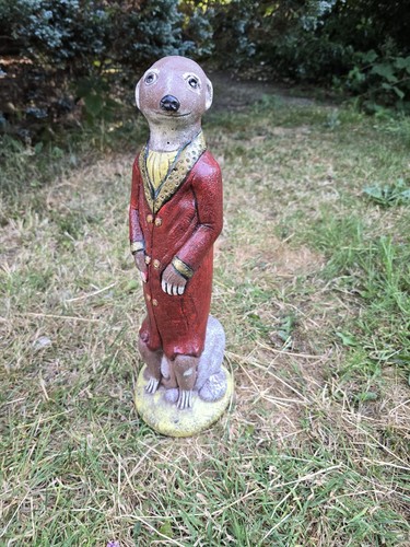 Standing meerkat concrete - standing,