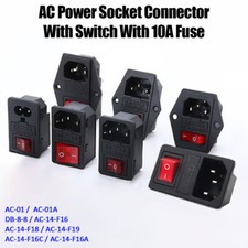 10A 250V 3 Pin IEC320 C14 C01