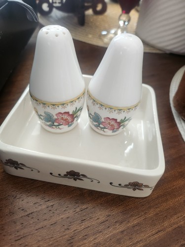 Coalport ming rose - rose, bone