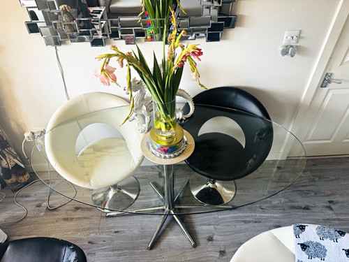 Dunelm oval clear glass - dunelm, dining