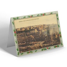 XMAS NOTELET - Vintage Wales - General View of Milford Haven and Docks (b)