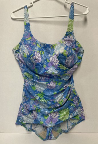 Vintage pinup floral swimsuit - pinup,