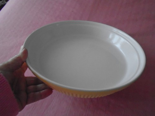 Stoneware pottery quiche - quiche, /