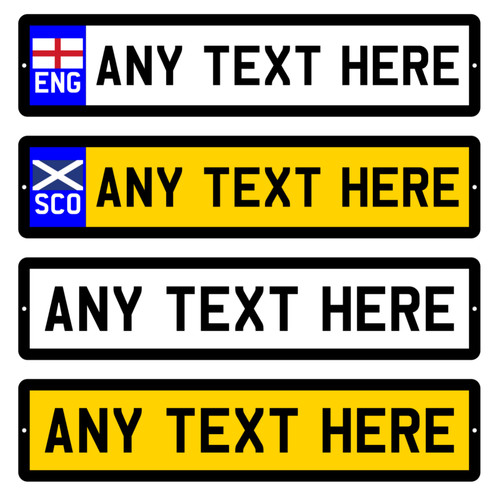 Personalised number plate - personalised, any