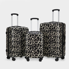 Leopard Suitcase Luggage 3 PC