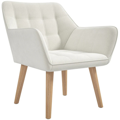 Velvet feel accent chair - velvet-feel, with
