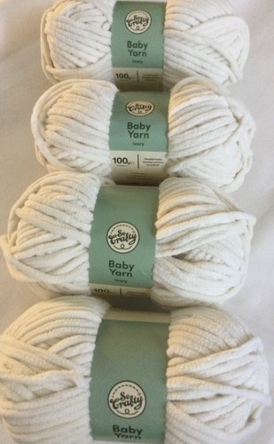 400g ivory baby yarn - 4, 100g