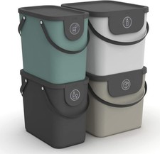 Kitchen Waste Bin, Rotho Waste Separation System in Multiple colors and Sizes