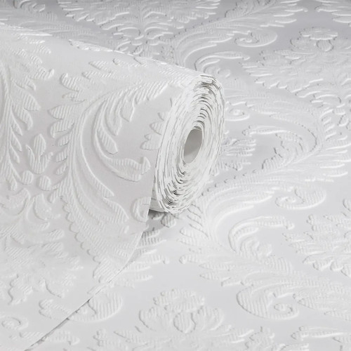 Damask paintable wallpaper - damask,