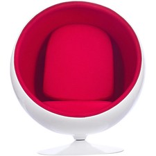 Retro Ball Chair with Cashmere