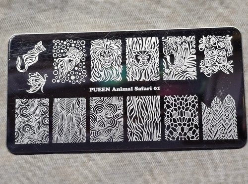 Nail art stamp plate - plate, pueen