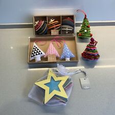 Paperchase Christmas Decorations Bundle Tree Star Felt Wooden Boxed