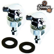 Classic Car Washer Jets Chrome Twin Pair WSB131 Type Mini Jag MG Ford Triumph VW