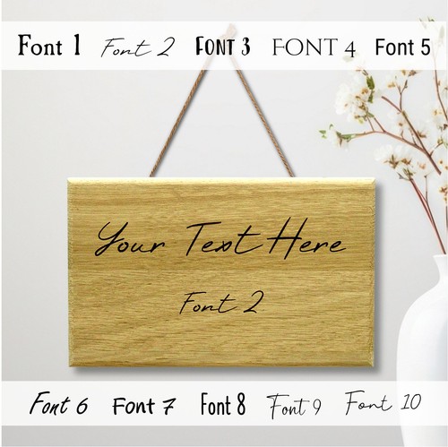 Personalised solid oak custom - oak,
