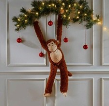 Monty the Dark Brown Cheeky Hanging Monkey Soft Toy 75cm