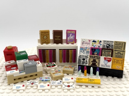 Lego newspaper stand - stand, books