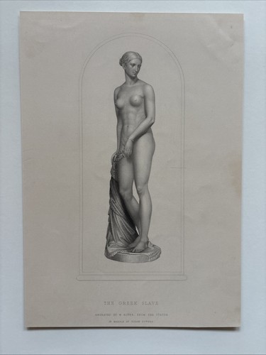 Antique engraving female nude - antique,