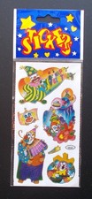 Kids sticker sheets clowns - kids,