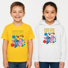 2025 Children In Need T-Shirt Pudsey Bear Lilo & Stitch Spotty Day Kids Hoody
