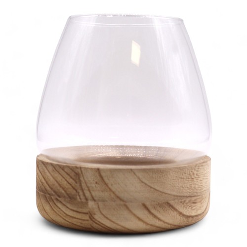 Large glass dome cloche - glass,