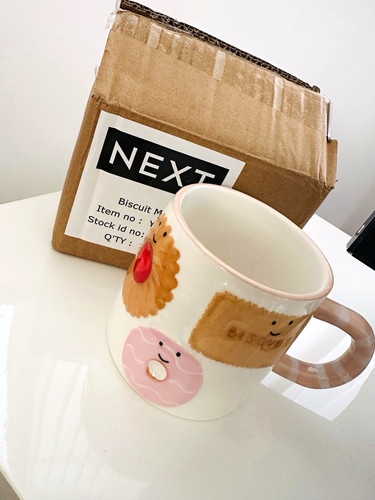 Next biscuit mug white ceramic - mug,