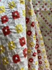 Vintage 1970s Japanese Silk Shibori Kimono Fabric Length