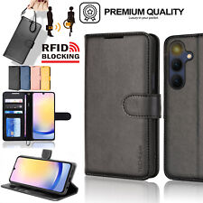 For Samsung Galaxy A25 5G Flip Leather Card Wallet RFID Block Stand Case Cover