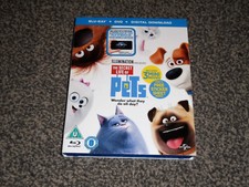 THE SECRET LIFE OF PETS : 2016 BLU RAY + DVD + DIGITAL UV CODE VGC (FREE UK P&P)