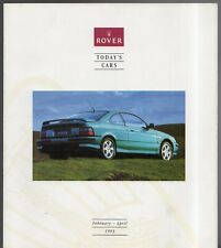 Rover Cars Feb-April 1993 UK